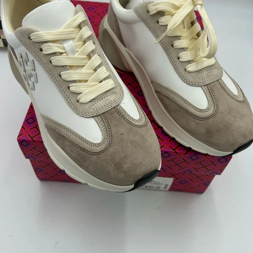 Women's Tory Burch good luck trainer sneakers size 9